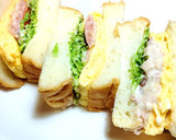 厚焼き玉子とツナの厚切りサンド♪作り方9写真