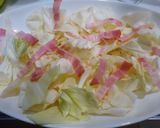 創味シャンタンとキャベツで　ウマ～蒸し作り方2写真