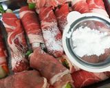 めんつゆのみで♡簡単！野菜の肉巻き♪作り方4写真