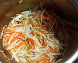 節約❤️大根の皮でカレー風味きんぴら作り方2写真