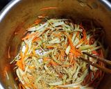 節約❤️大根の皮でカレー風味きんぴら作り方3写真
