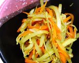 節約❤️大根の皮でカレー風味きんぴら作り方4写真