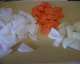 ふんわり肉だんごのおつゆ作り方1写真