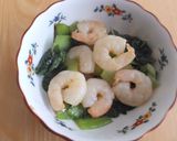 チンゲン菜と小エビの中華風炒め作り方7写真