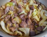 砂肝とキノコの昆布出しの炒め煮♪作り方4写真