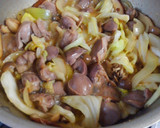 砂肝とキノコの昆布出しの炒め煮♪作り方4写真
