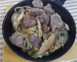 砂肝とキノコの昆布出しの炒め煮♪作り方5写真