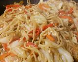 ぶつ切りカレー味焼きそば。作り方7写真