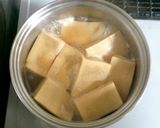 高野豆腐と春菊のわかめ煮作り方2写真
