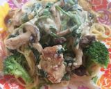 ほうれん草と鶏肉の豆乳クリームパスタ作り方6写真