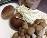 きのこたっぷりのかに玉風あんかけ作り方1写真