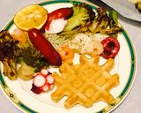 糖質制限◆大豆粉&ふすま粉のワッフル作り方7写真