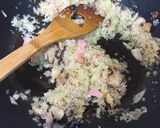 ベーコンと椎茸のクリームリゾット作り方4写真