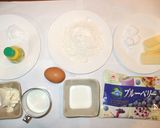 ブルーベリーチーズケーキ♪簡単タルト生地作り方1写真