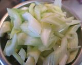 セロリの山椒煮作り方1写真
