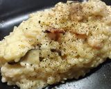ベーコンと椎茸のクリームリゾット作り方9写真