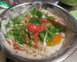 ダイズラボ「大豆のお肉シリーズ」お好み焼作り方2写真