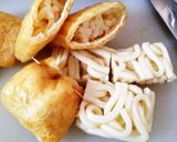 おでんやすき焼きに♪きつねうどん巾着。作り方1写真
