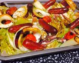 イカとチョリソーのぎゅうぎゅう焼き作り方4写真