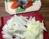 鮭と大根のバルサミコ醤油炒め作り方1写真