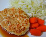 ヘルシーおいしー豆腐と鶏ハンバーグ作り方5写真