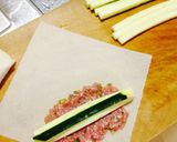 フライパンで焼くズッキーニ春巻き作り方3写真