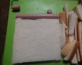 魚肉ソーセージ入りロールサンド作り方1写真