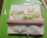 魚肉ソーセージ入りロールサンド作り方3写真