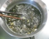 創味シャンタンDX使用、もずくスープ作り方4写真