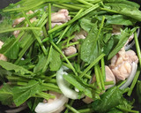 鶏肉とほうれん草の卵とじ作り方2写真