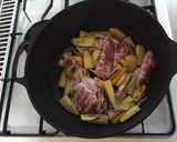 サツマイモと豚バラの麻婆風作り方3写真