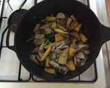 サツマイモと豚バラの麻婆風作り方4写真