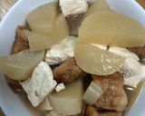 大根と、豆腐と、麩の煮物作り方3写真