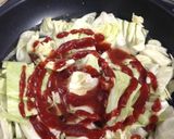 簡単一人分トマトカレー（キャベツ消費）作り方3写真