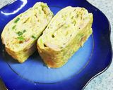 卵豆腐の付属のタレで♡簡単♡だし巻き玉子作り方3写真