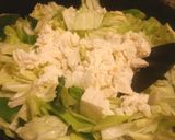 豆腐・納豆・卵のスタミナキャベキム炒め作り方2写真
