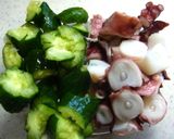 タコときゅうりのキムチ節作り方1写真