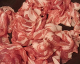 5分で完成！豚肉とにんにくの芽炒め作り方1写真