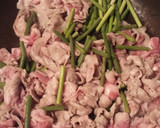 5分で完成！豚肉とにんにくの芽炒め作り方2写真