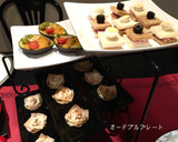焼売の皮で作る”バラ型”のアペタイザー作り方10写真
