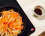 【男子弁当】大根の皮きんぴらと塩レモン鮭作り方3写真
