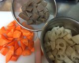 ☆蓮根と鶏肉の煮物☆作り方1写真