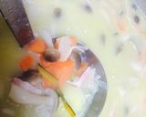 節約で栄養倍増♡南瓜皮入クリームシチュー作り方5写真