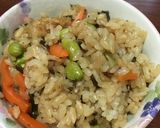 枝豆と塩昆布の炊き込みご飯作り方4写真