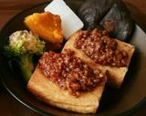 甘辛肉味噌やっこ作り方7写真