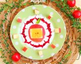 簡単♪Apple♡ヨーグルトアート作り方5写真