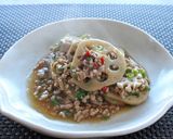 レンジで♪れんこんとひき肉の中華とろみ煮作り方7写真