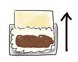 牛佃煮と薄焼き卵のスティックおにぎり作り方3写真