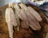 白菜とベーコン牛乳(豆乳)煮作り方1写真