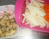 大根とあさりの和風なチーズリゾット作り方1写真